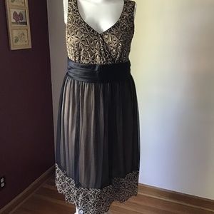 New black and gold dress